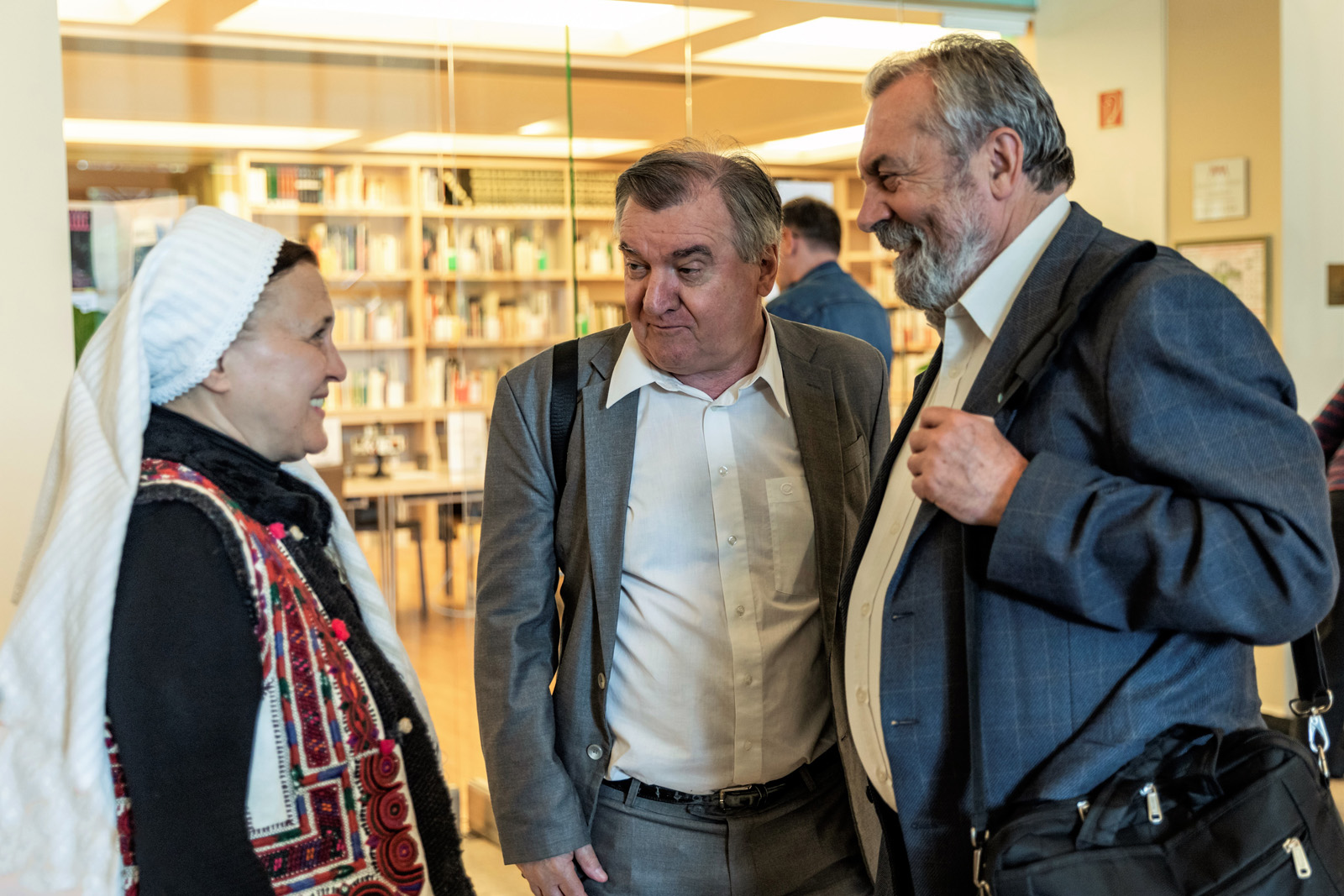 Petrás Mária, Domonkos László és Pécsi L. Dániel a kiadványbemutatón