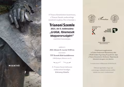 Trianoni Szemle 2021/ 5 szám bemutatója